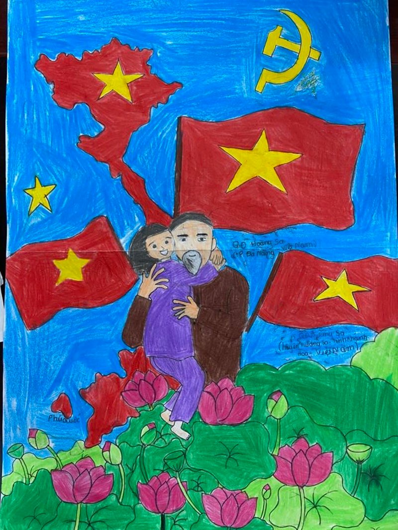 tranh vẽ bác hồ với thiếu nhi 31