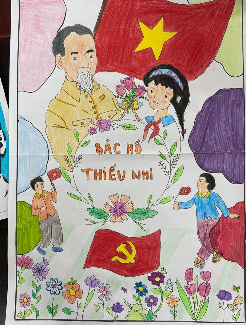 tranh vẽ bác hồ