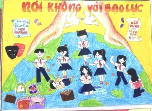 50+ tranh vẽ phòng chống bạo lưc học đường ý nghĩa