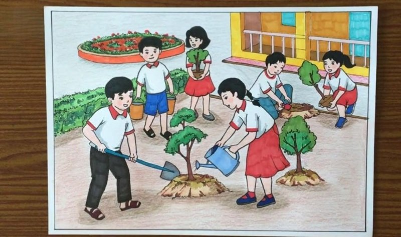 tranh vẽ bảo vệ môi trường 1