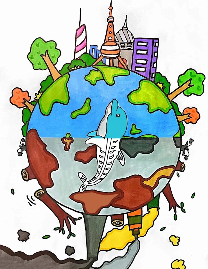 tranh vẽ bảo vệ môi trường 16