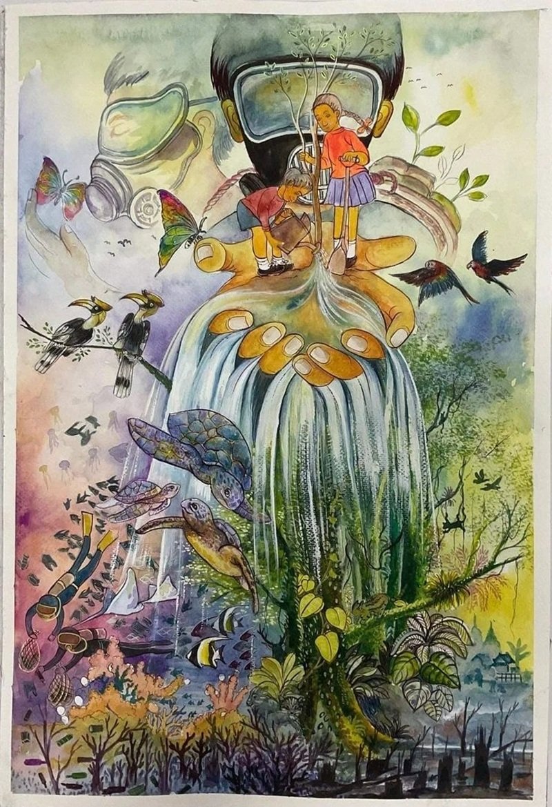 tranh vẽ bảo vệ môi trường 17