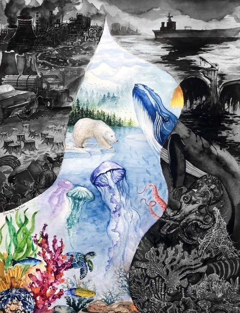 tranh vẽ bảo vệ môi trường 20