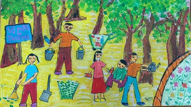 tranh vẽ bảo vệ môi trường 9