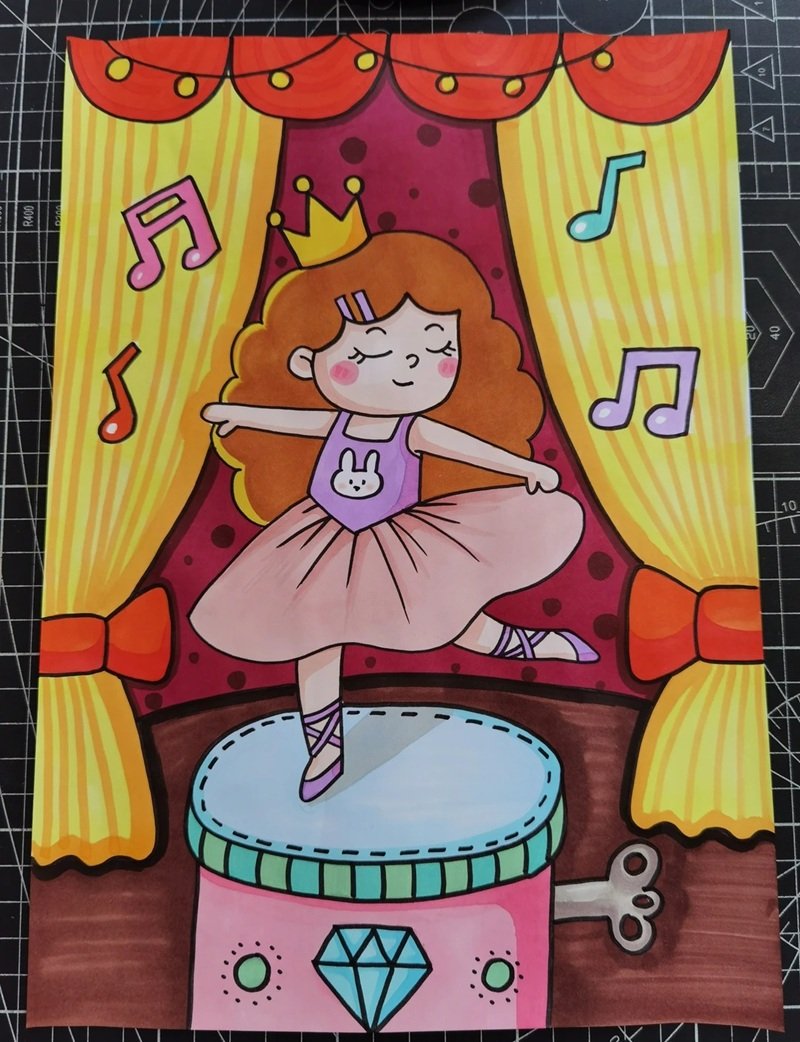 tranh vẽ chibi cute girl 11