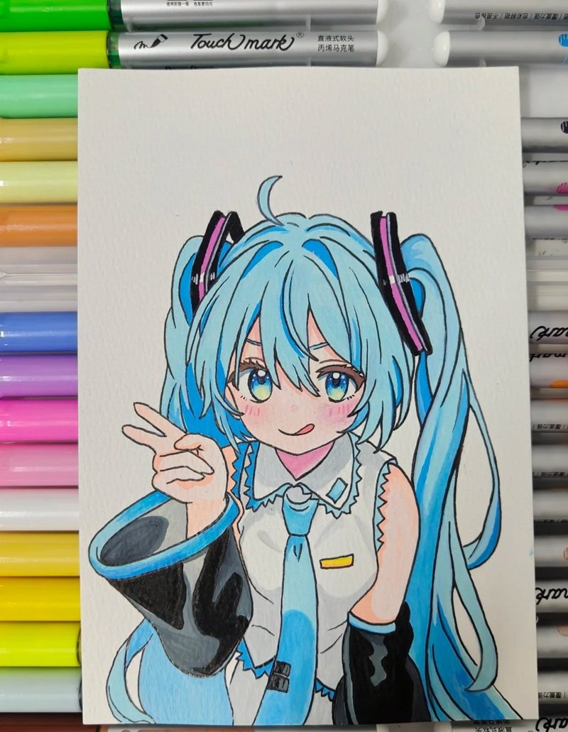 tranh vẽ chibi cute girl 17