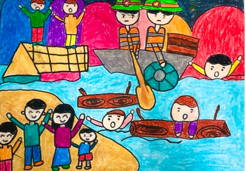 tranh vẽ chú bộ đội đẹp nhất