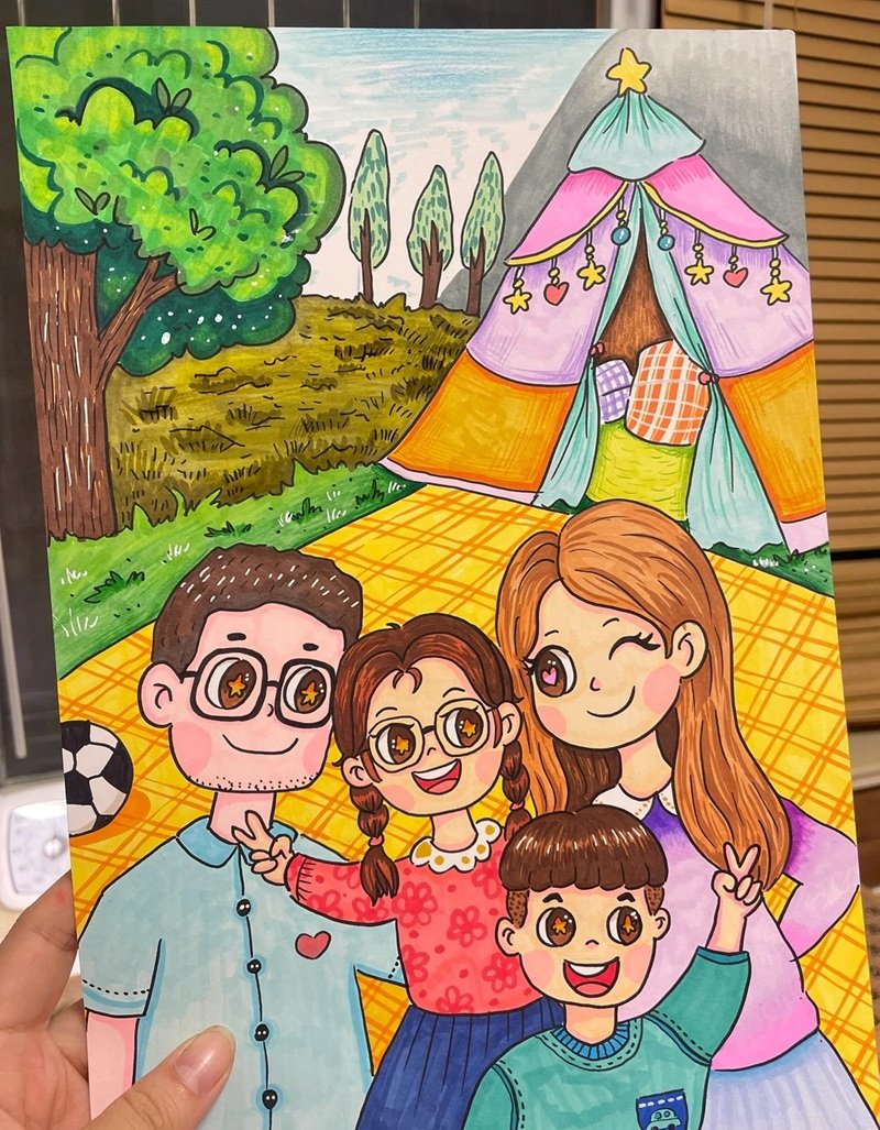 tranh vẽ gia đình 15