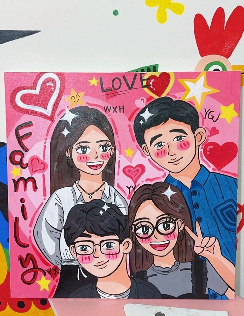 tranh vẽ gia đình 36