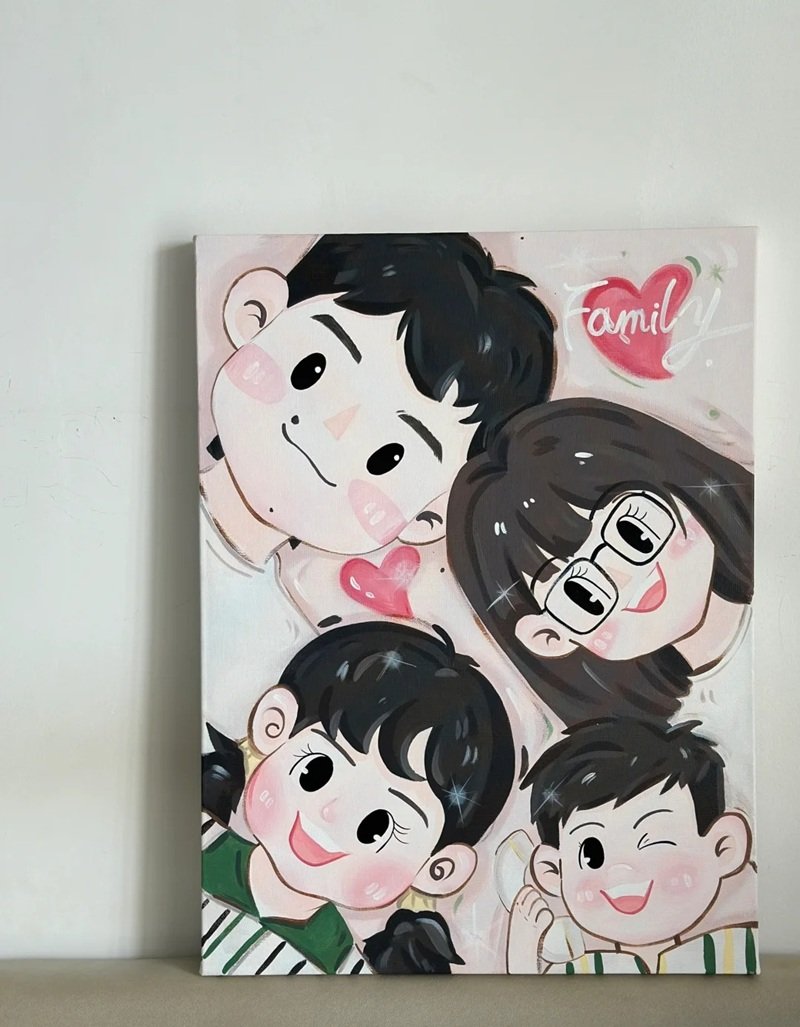 tranh vẽ gia đình 38