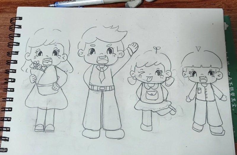 tranh vẽ gia đình người đơn giản 25