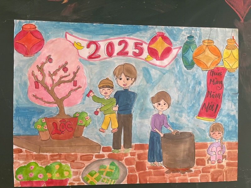 tranh vẽ ngày tết 11