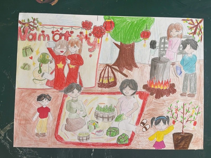 tranh vẽ ngày tết 27