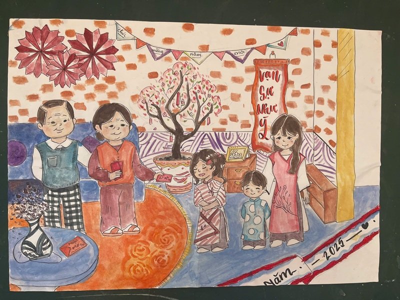 tranh vẽ ngày tết 28