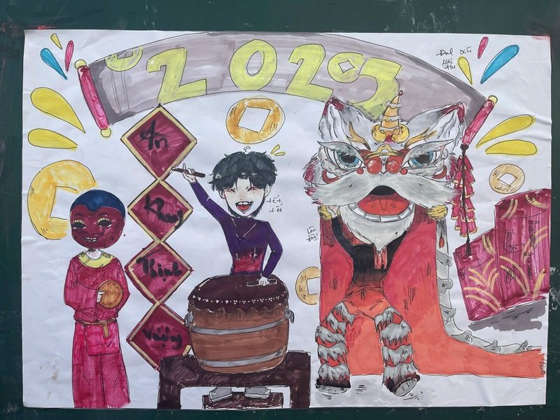 tranh vẽ ngày tết 5