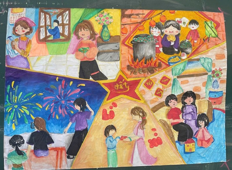 tranh vẽ ngày tết 6