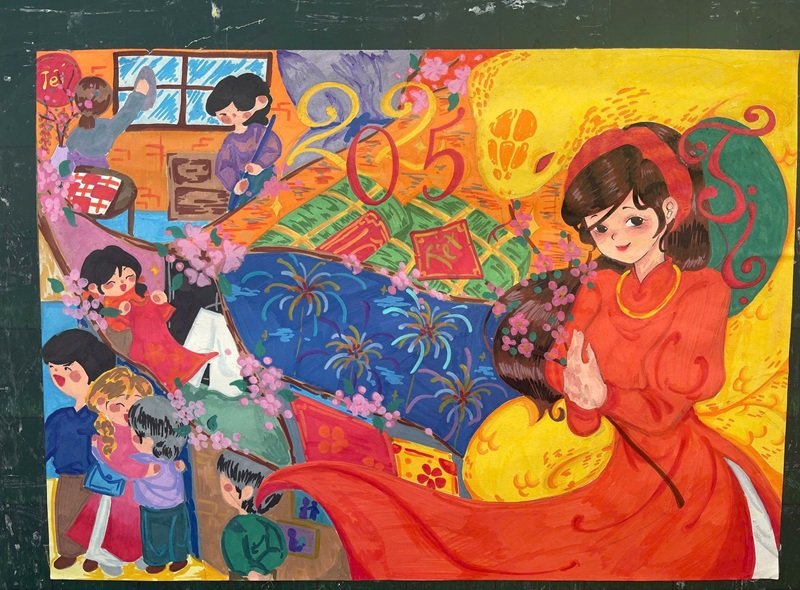 tranh vẽ ngày tết 7