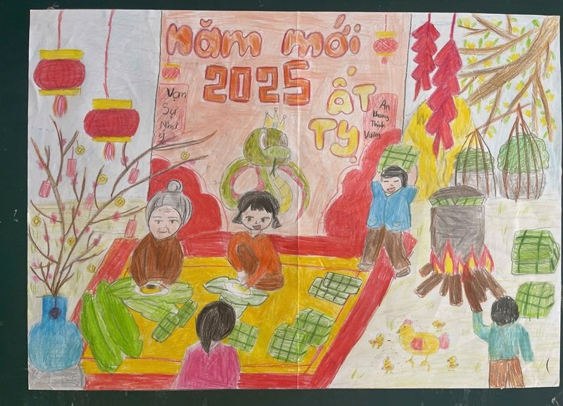 tranh vẽ ngày tết 8