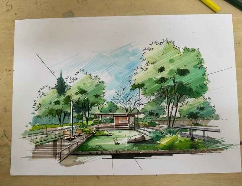 tranh vẽ phong cảnh 1