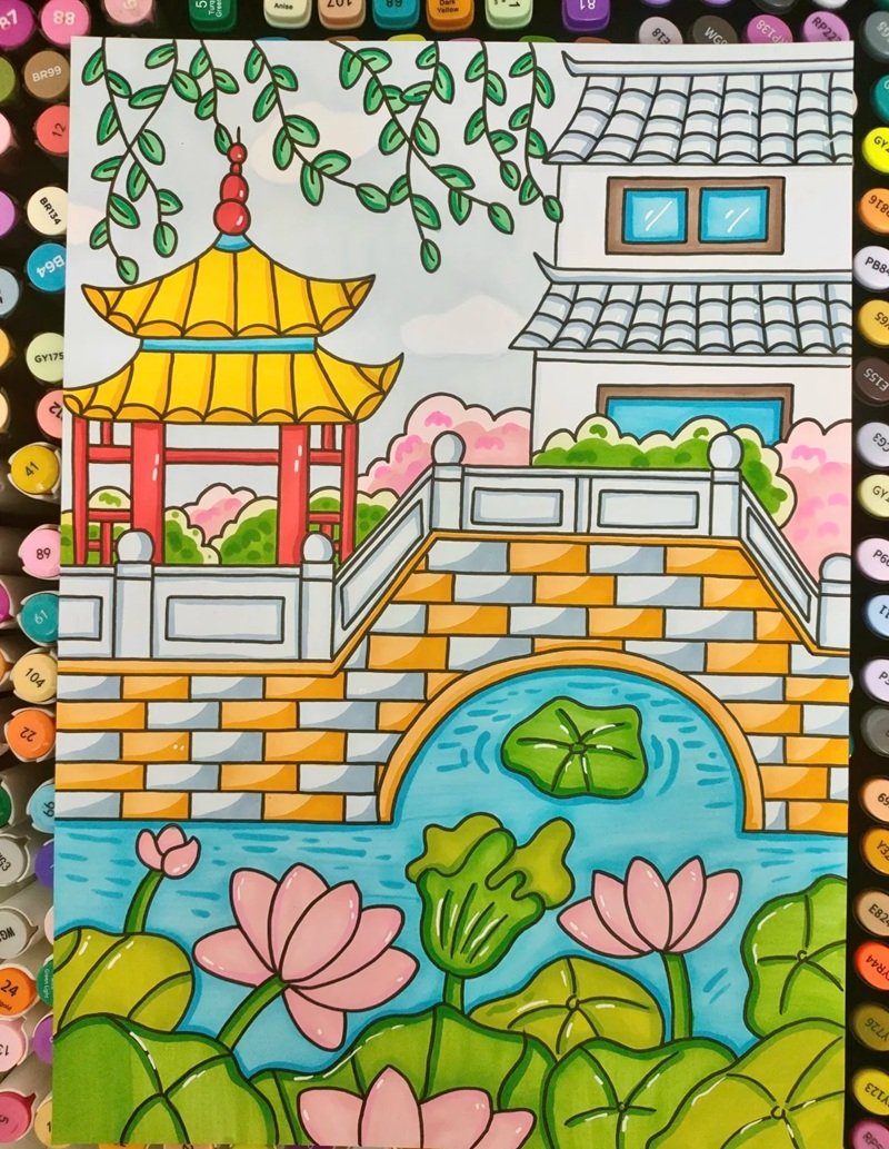 tranh vẽ phong cảnh 29