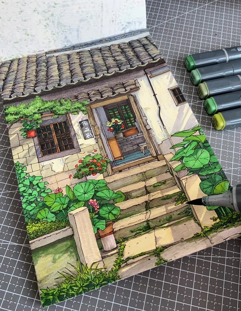 tranh vẽ phong cảnh 31