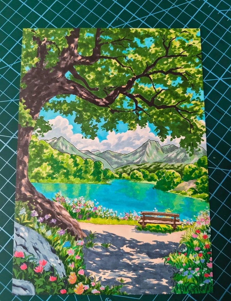 tranh vẽ phong cảnh 33