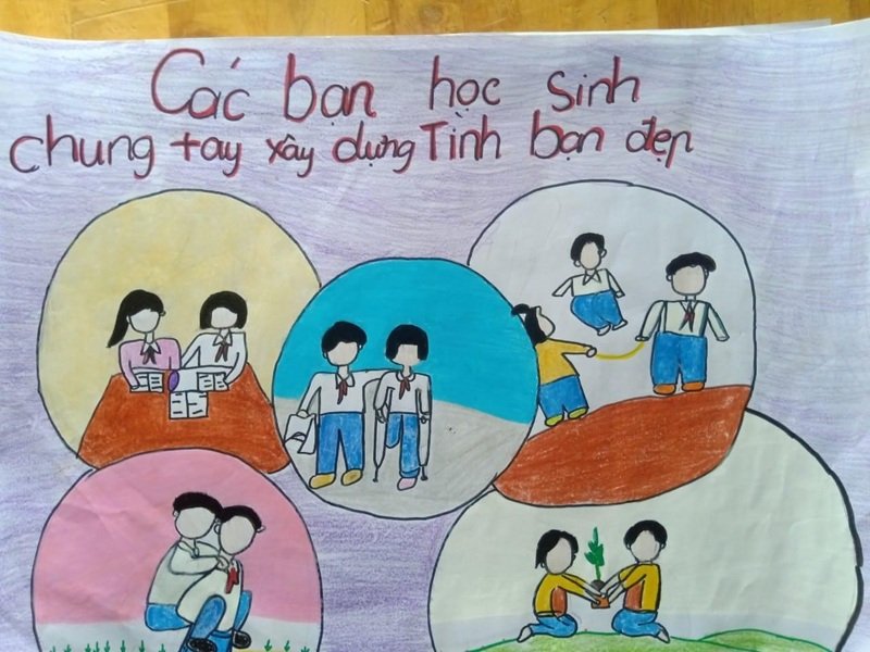 tranh vẽ phòng chống bạo lưc học đường 31