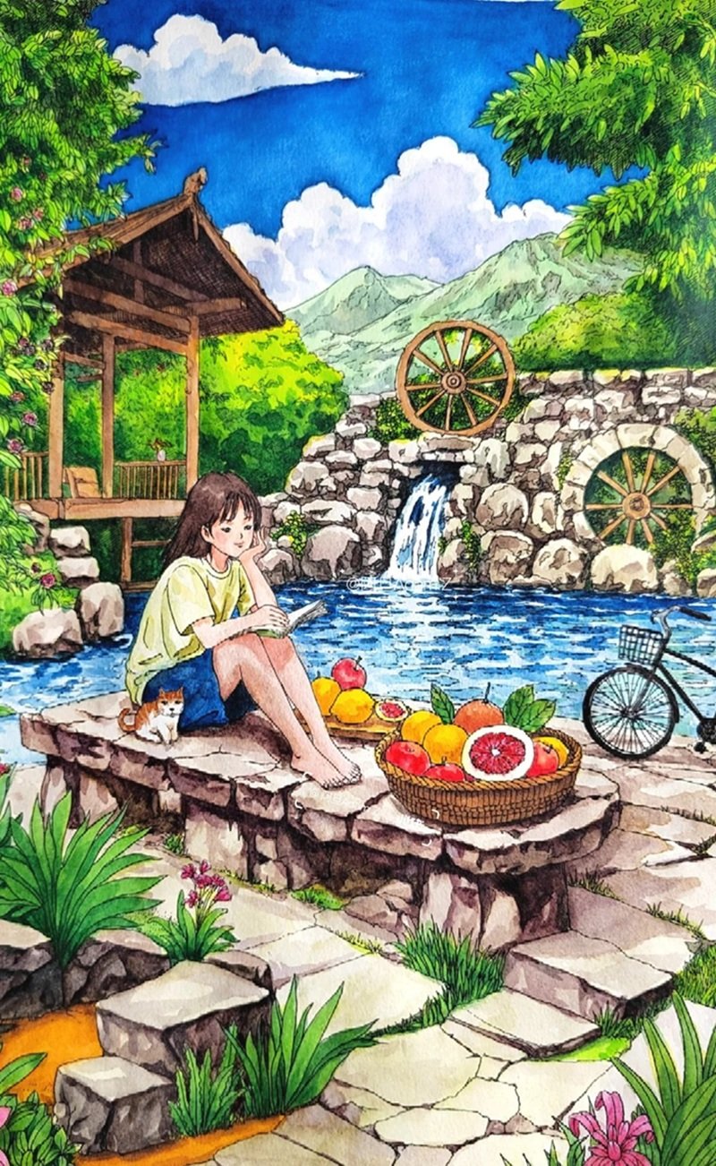 tranh vẽ quê hương 10