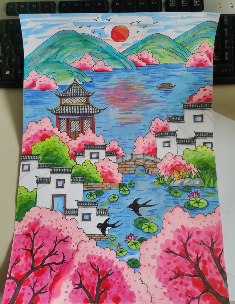 tranh vẽ quê hương 12