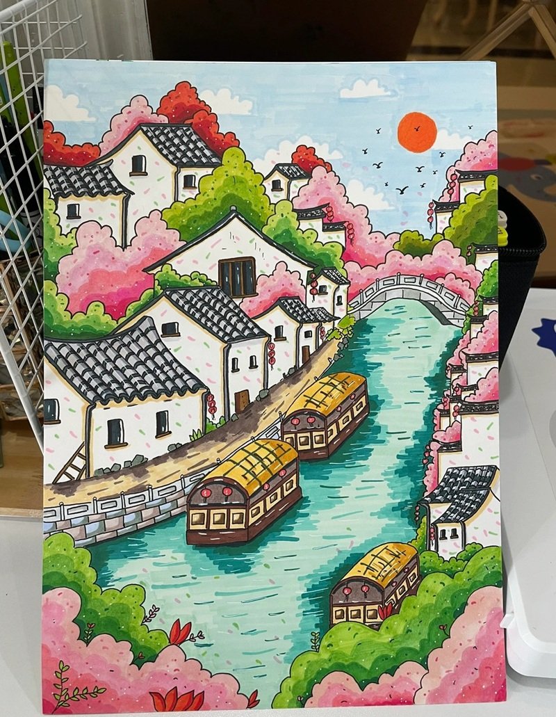 tranh vẽ quê hương 14