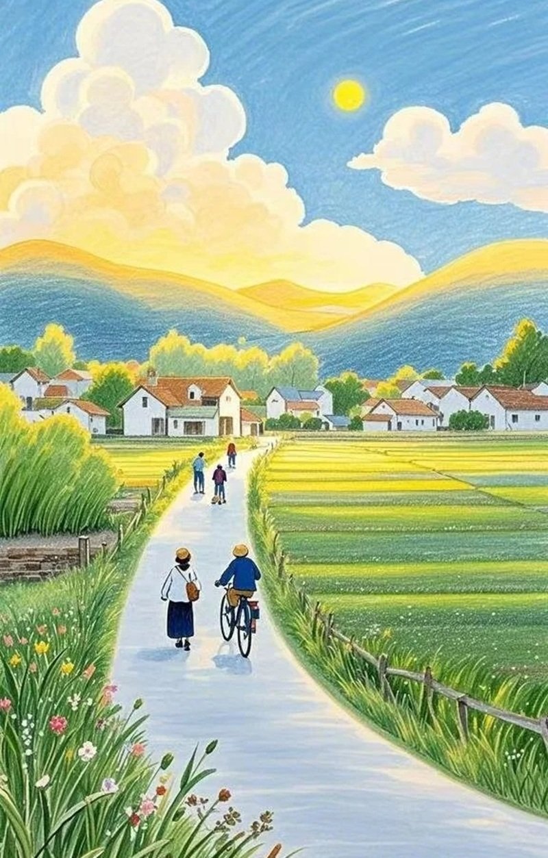 tranh vẽ quê hương 15