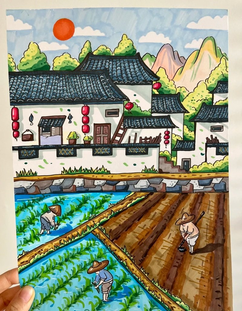 tranh vẽ quê hương 20