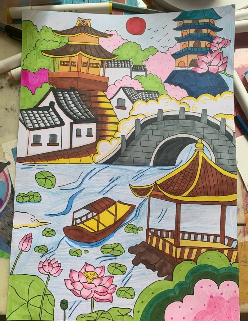 tranh vẽ quê hương 24