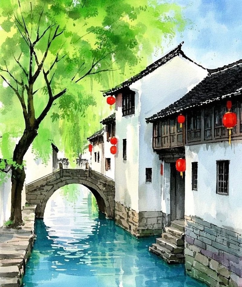 tranh vẽ quê hương 3