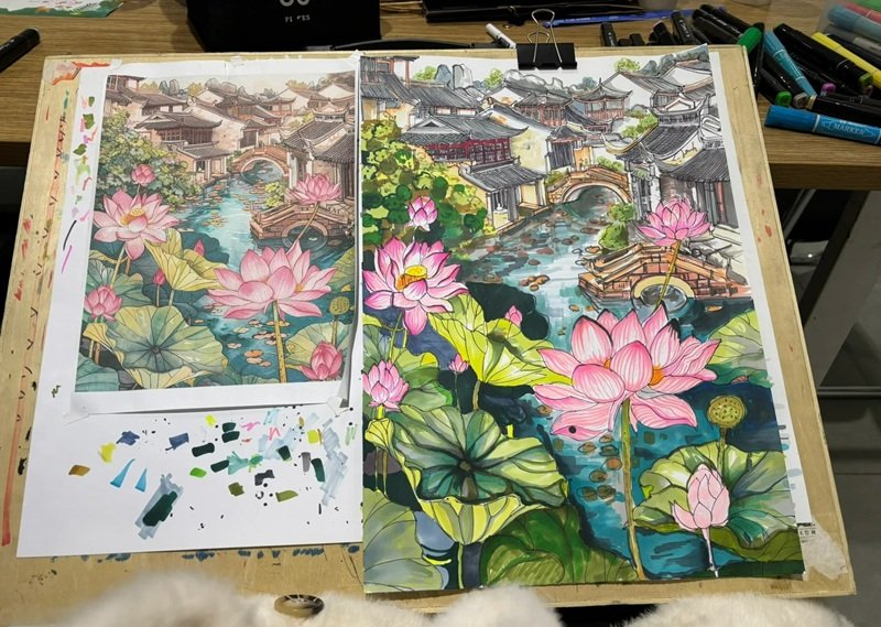 tranh vẽ quê hương 30