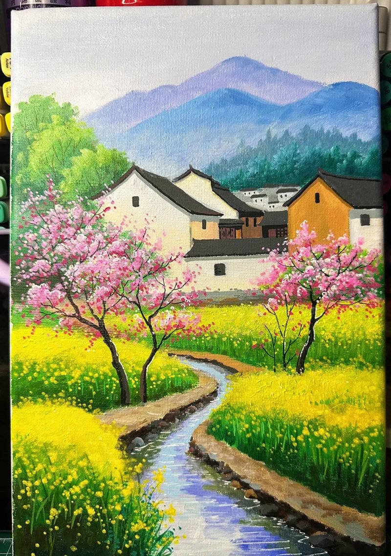 tranh vẽ quê hương 32