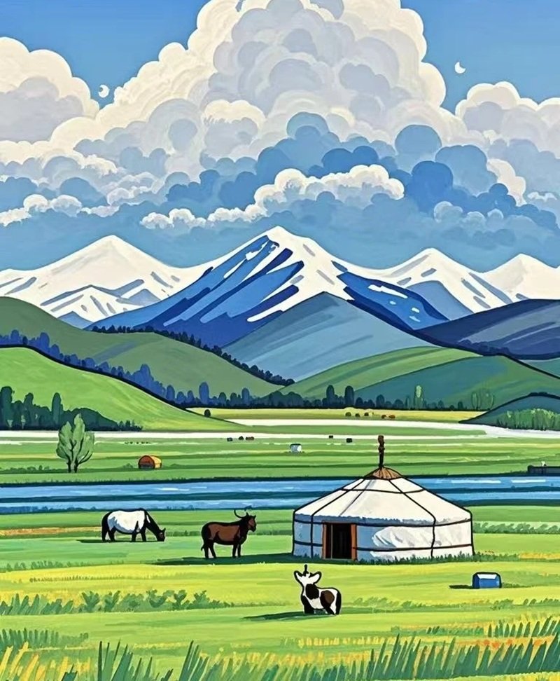 tranh vẽ quê hương 34