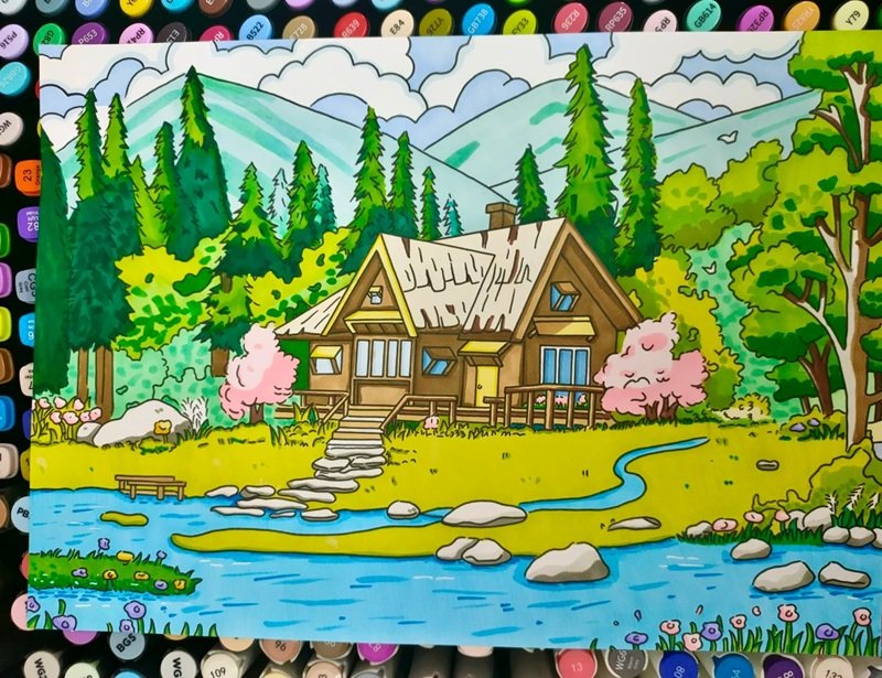 tranh vẽ quê hương 38