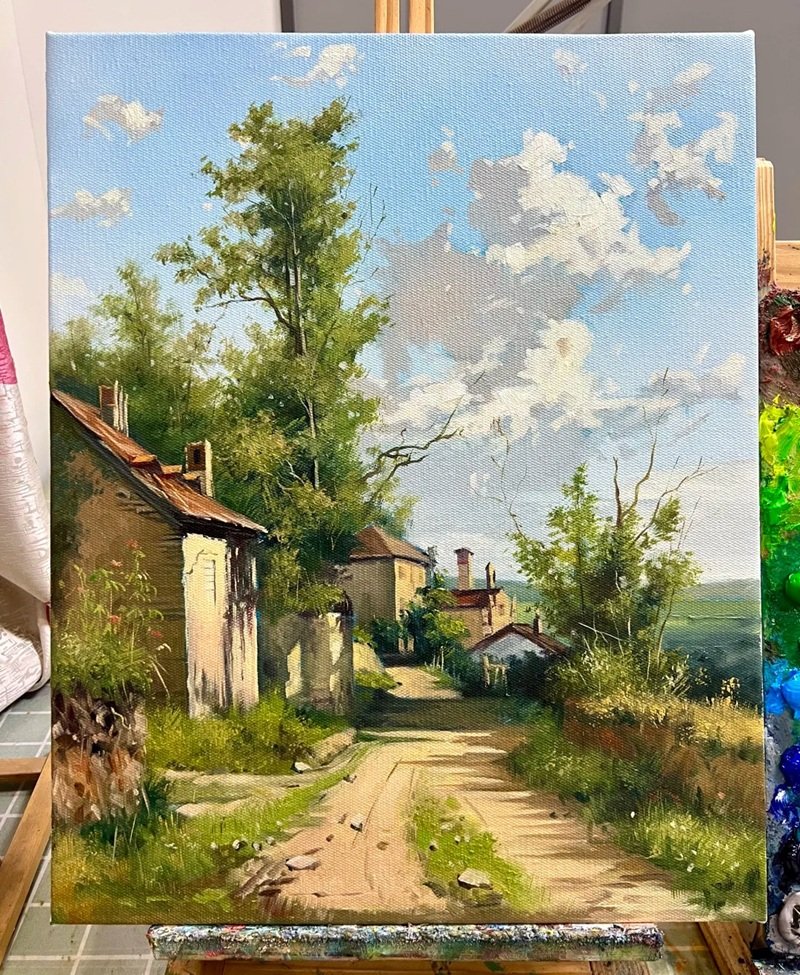 tranh vẽ quê hương 6