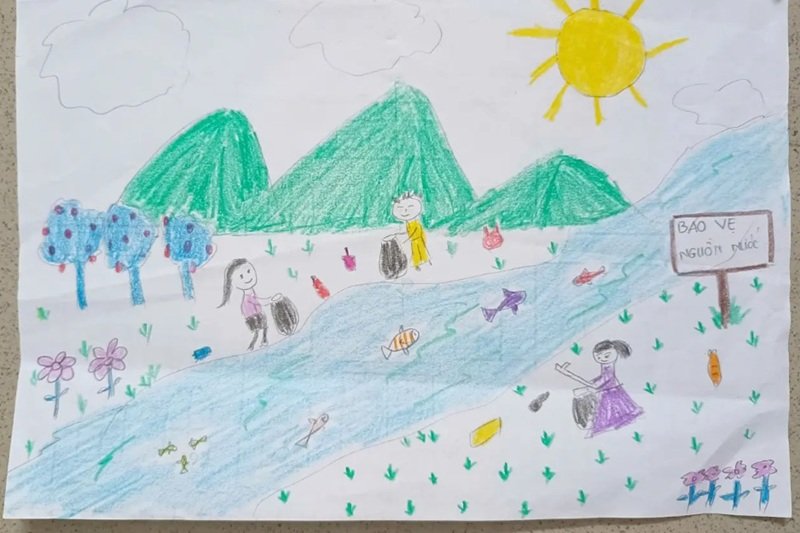 tranh vẽ tiết kiệm nước 14