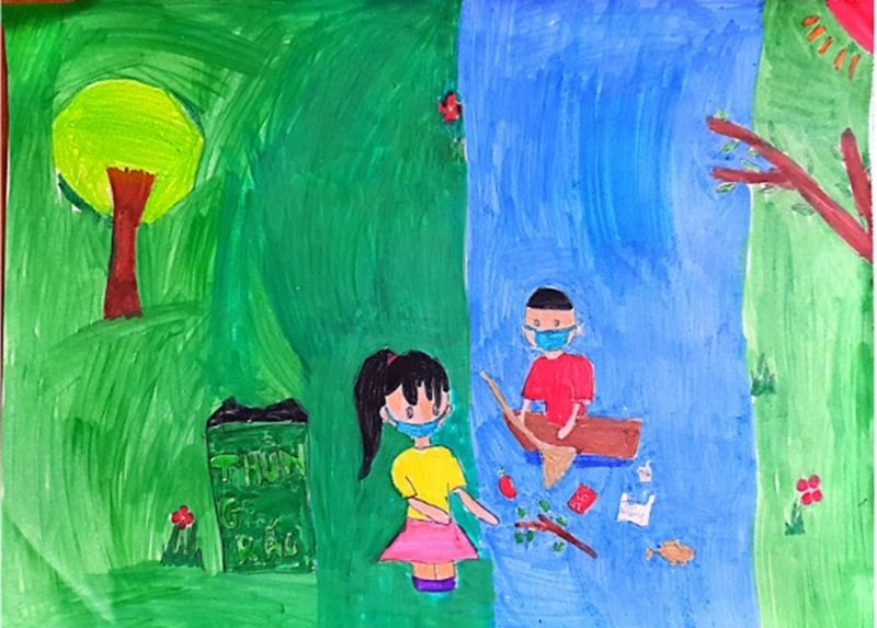 tranh vẽ tiết kiệm nước 15