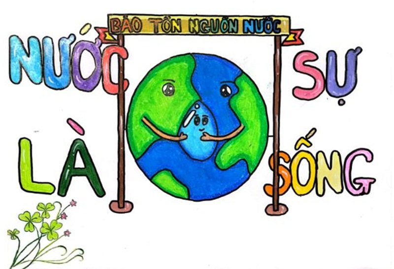 tranh vẽ tiết kiệm nước 16