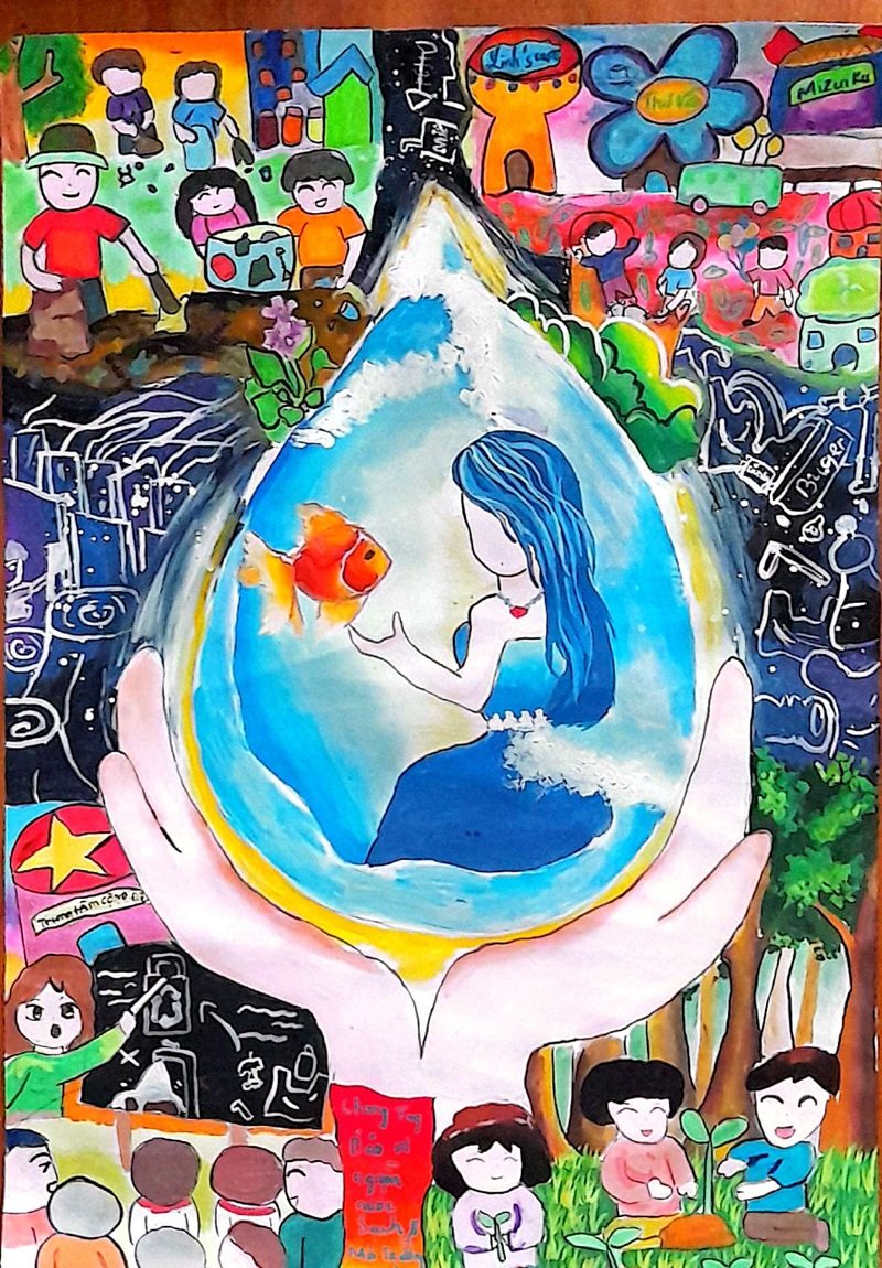 tranh vẽ tiết kiệm nước 24