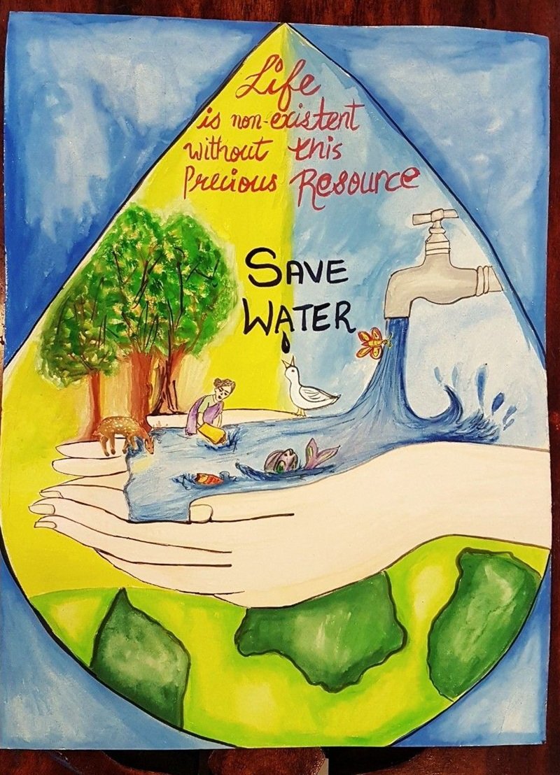 tranh vẽ tiết kiệm nước 26