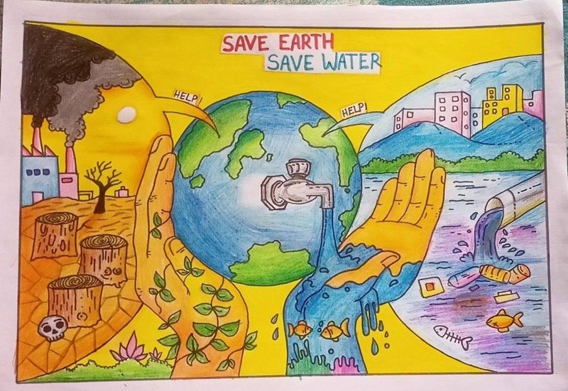 tranh vẽ tiết kiệm nước 28
