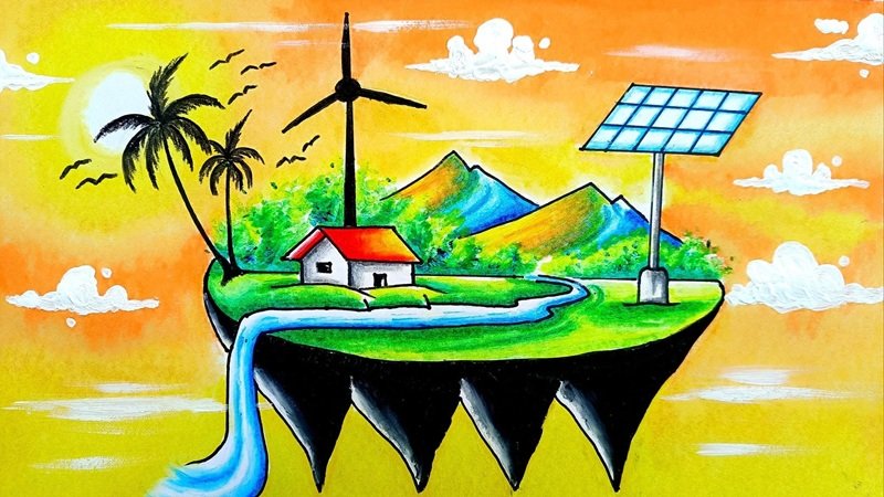 tranh vẽ tiết kiệm nước 33