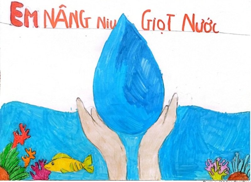 tranh vẽ tiết kiệm nước 4