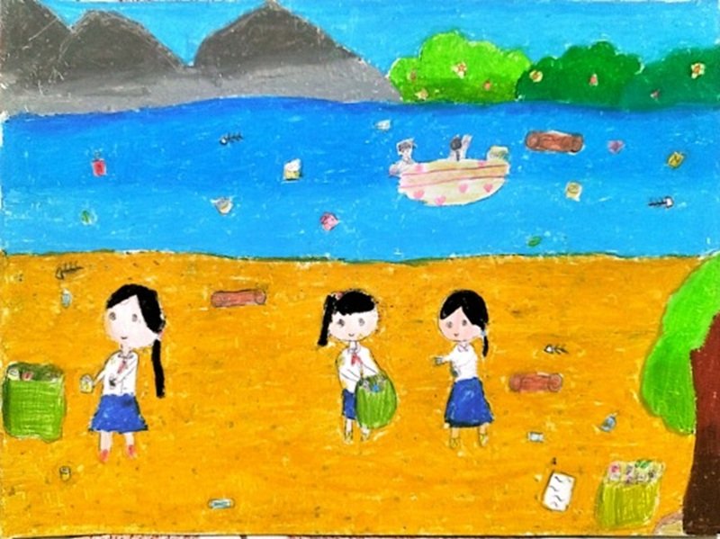 tranh vẽ tiết kiệm nước 5