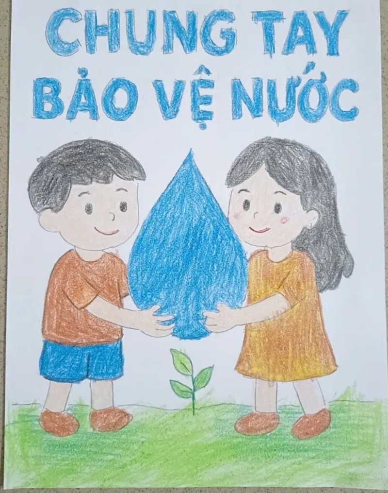 tranh vẽ tiết kiệm nước 7