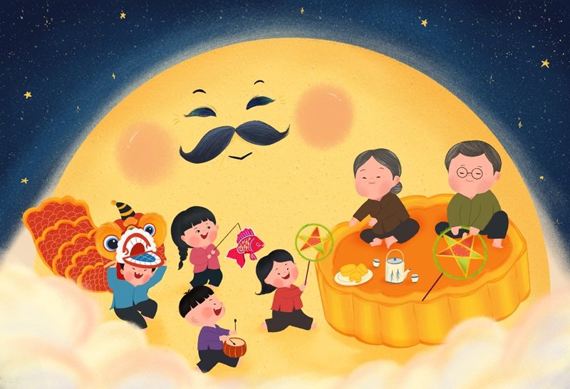 tranh vẽ trung thu 1